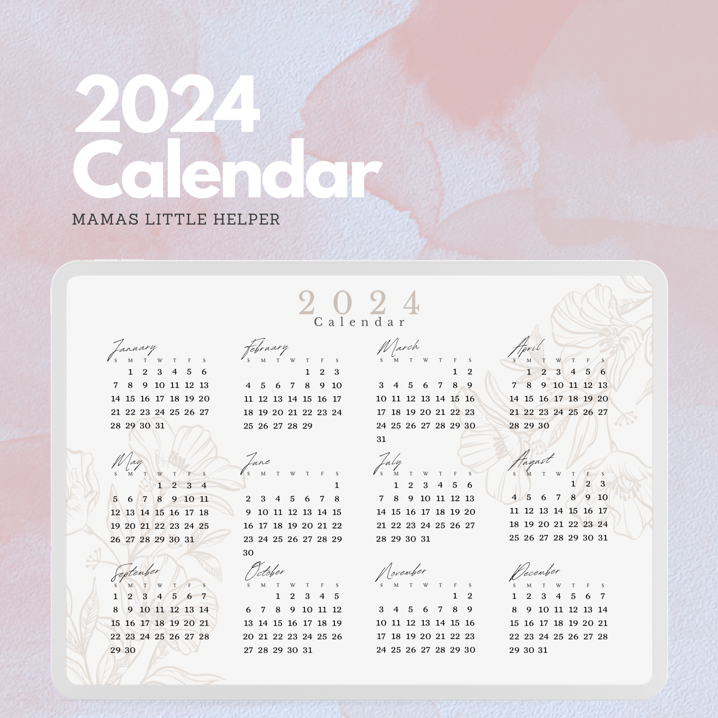 2024 Downloadable Calendar