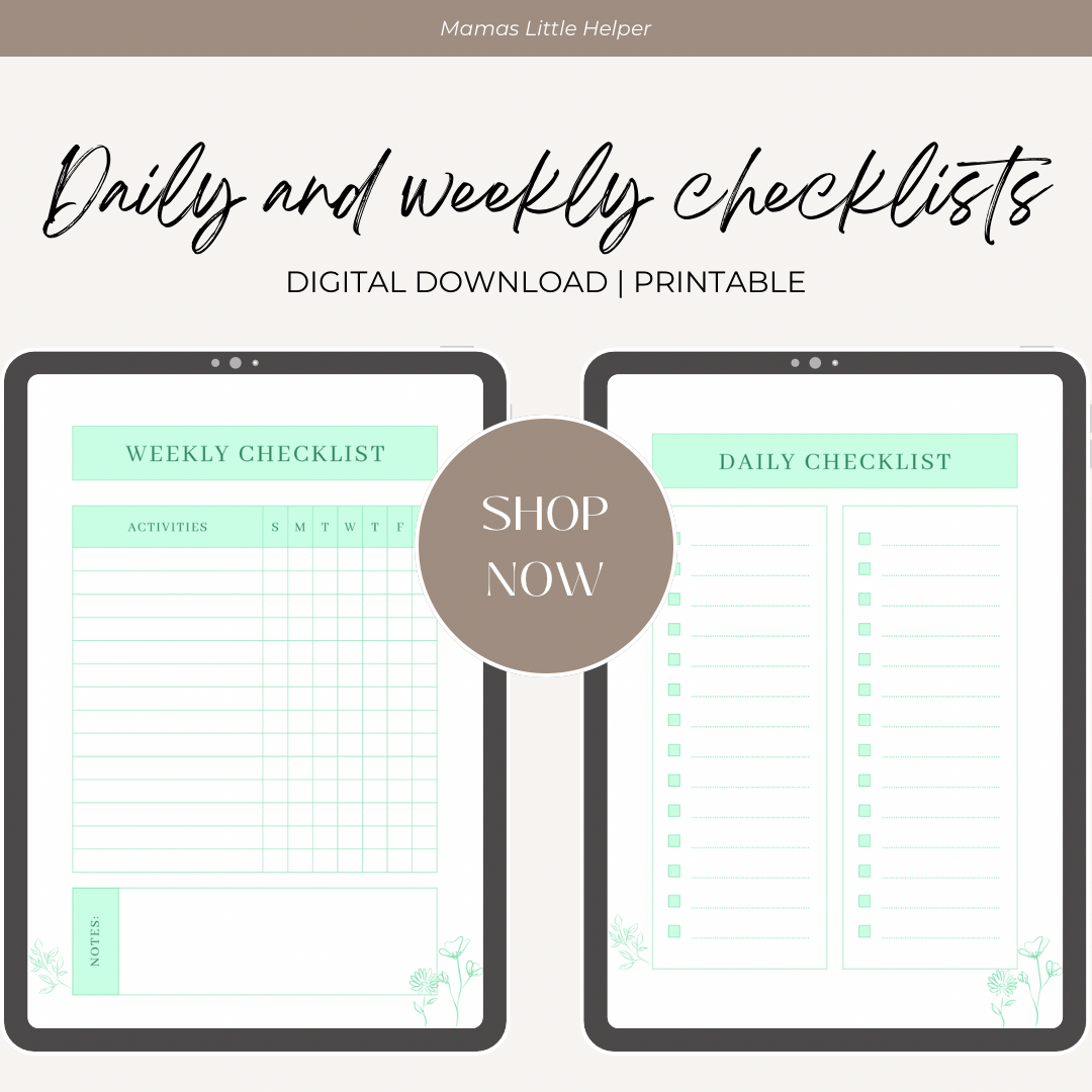 Daily/Weekly Checklists