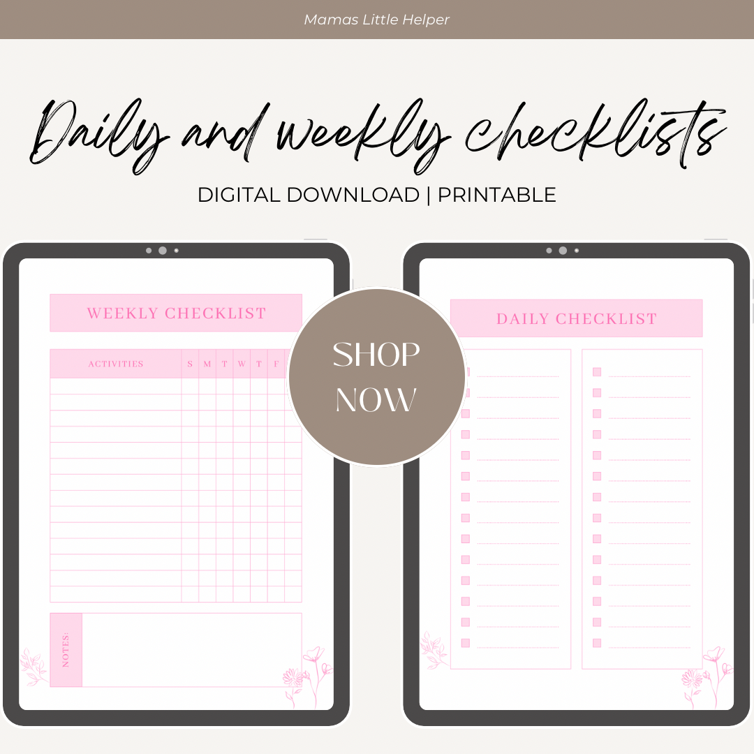 Daily/Weekly Checklists